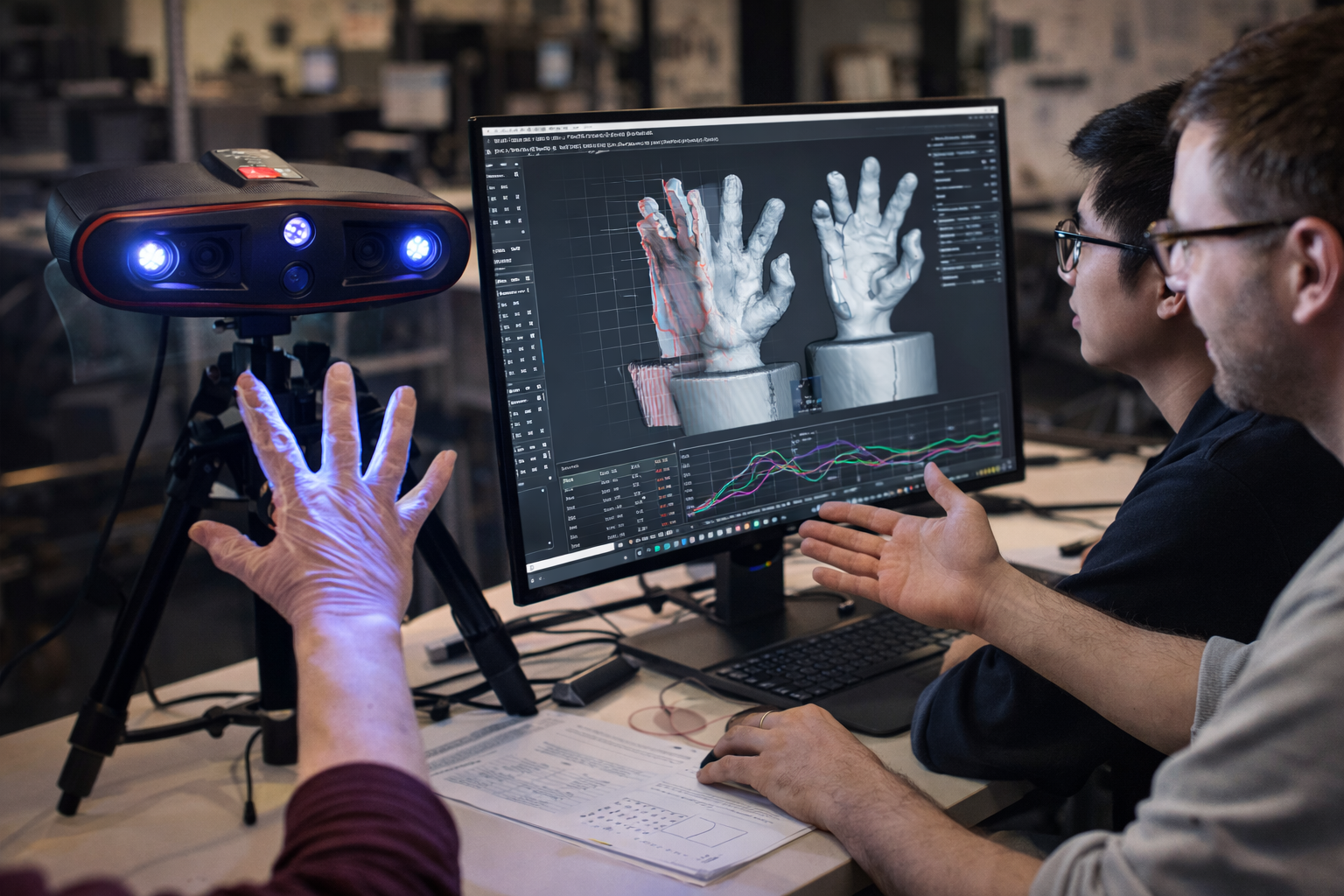 VR 인터랙션 설계를 위한 손·손가락 관절 3D 데이터