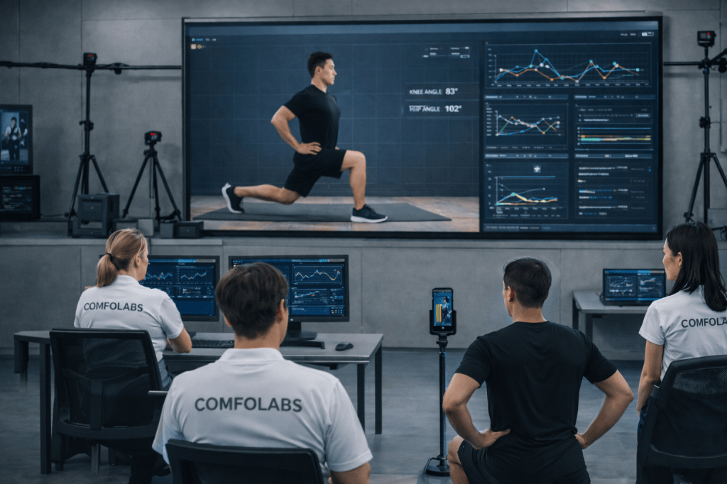 홈트레이닝 앱: 4D 움직임 데이터로 완성되는 컴포랩스의 개인별 운동&nbsp;처방