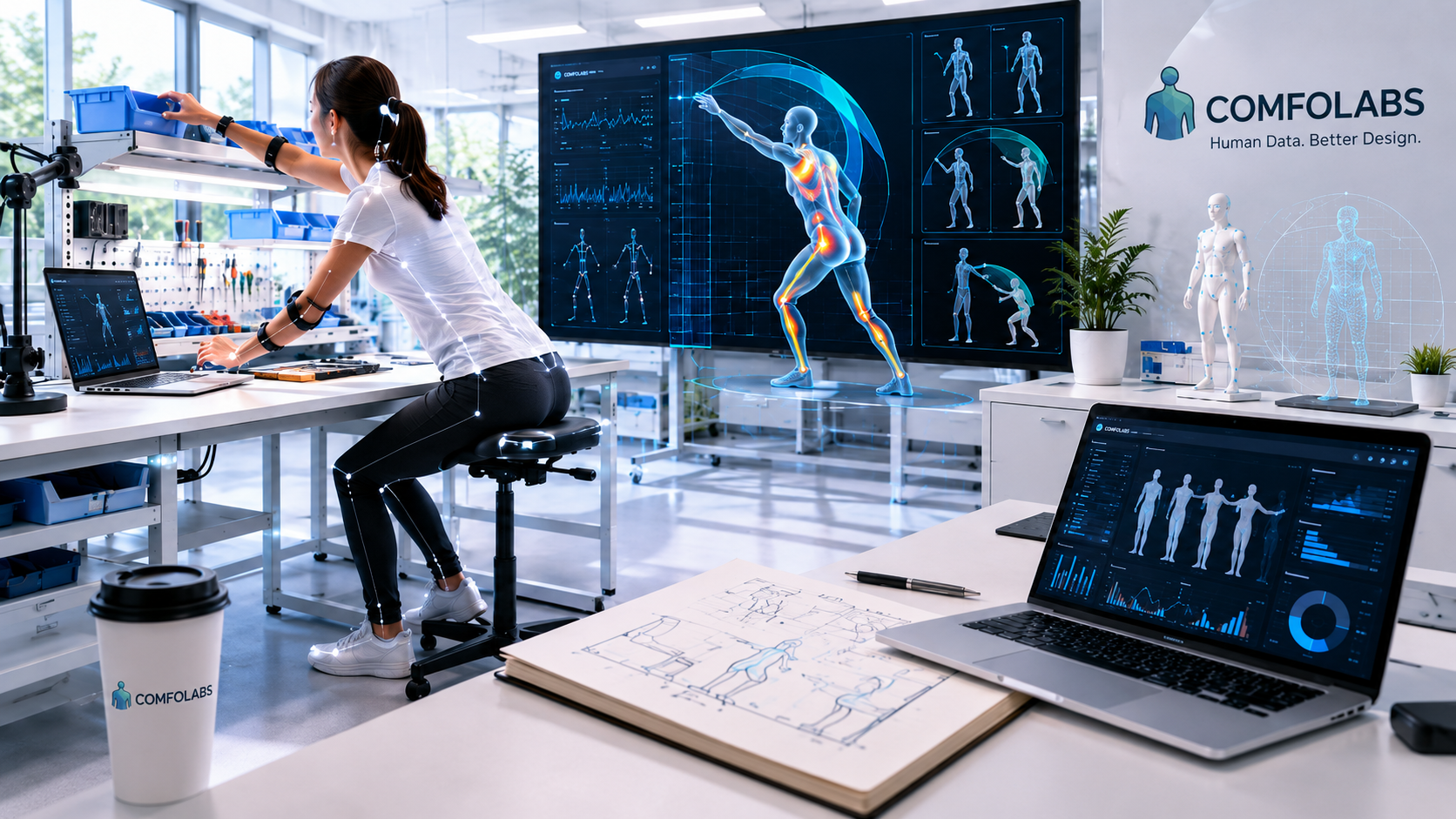 Designing Workspaces Around Real Human Movement: Why 4D Motion Data Matters