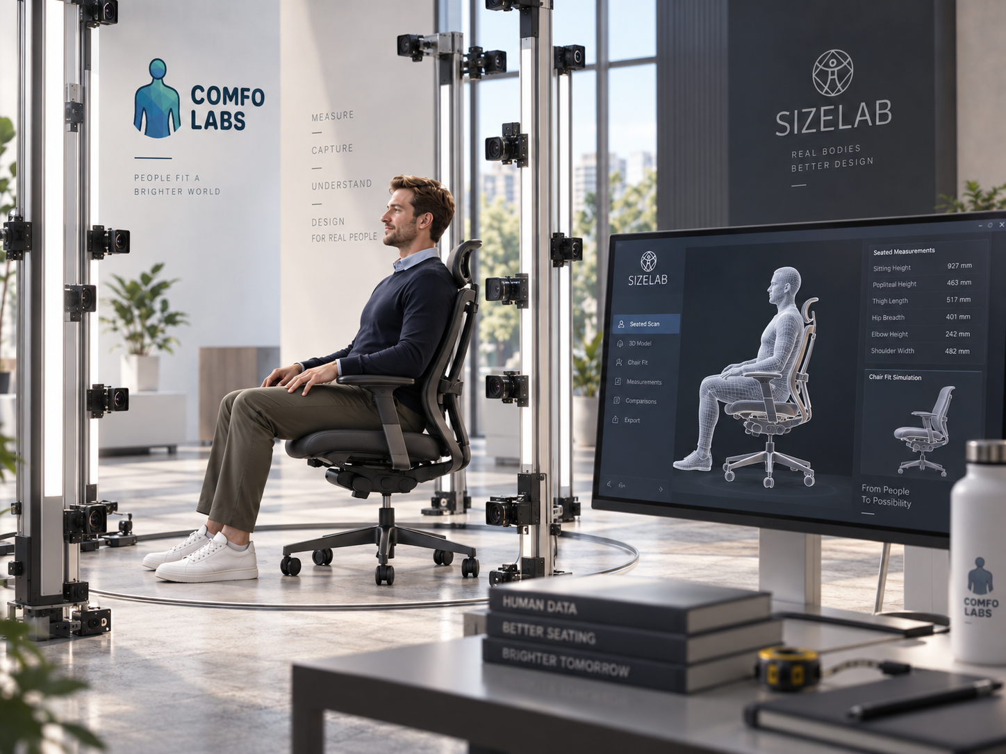 How 3D Human Body Data Improves Office Chair and Seating Design